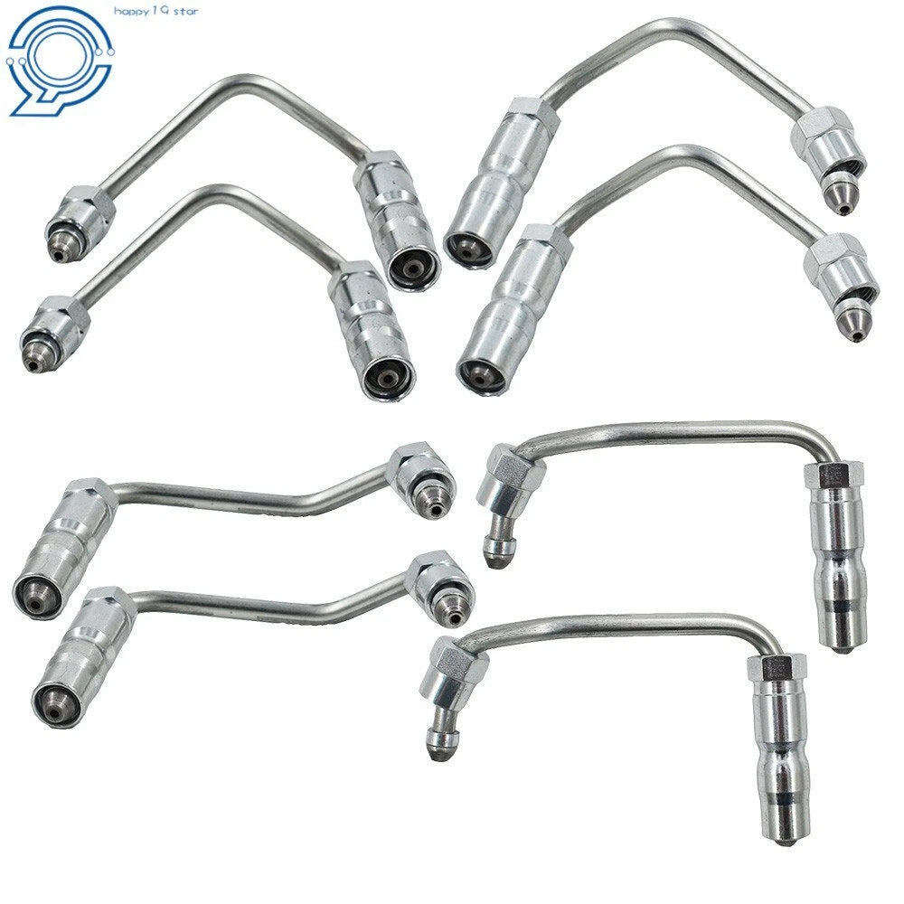 Set of 8 Fuel Injector Lines for Chevy GMC Duramax 2001–2004 6.6L LB7