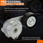 Serpentine Belt Tensioner Kit 12573024 for GMC Canyon H3 Isuzu Olds Saab (2004–2010)