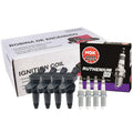 Set of 4 Ignition Coils & Spark Plugs for Hyundai Kia (GAS)