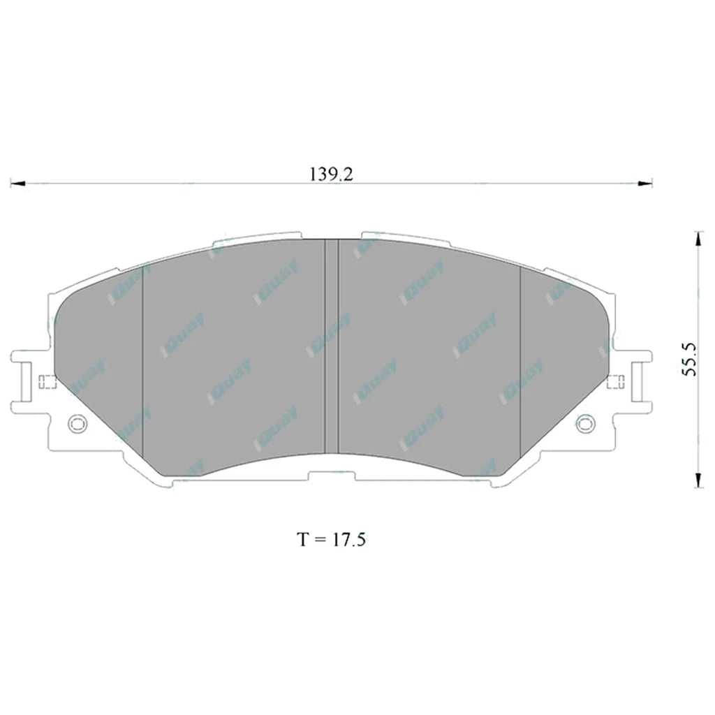 Front Disc Rotors & Bremtec Brake Pads for Toyota Corolla ZRE152 ZRE153 ZRE182 (2007-2018)