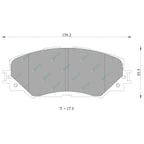 Front Disc Rotors & Bremtec Brake Pads for Toyota Corolla ZRE152 ZRE153 ZRE182 (2007-2018)