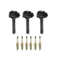 Set of 3 Ignition Coils & 6 NGK Iridium Spark Plugs for Toyota Avalon (1995–2004)