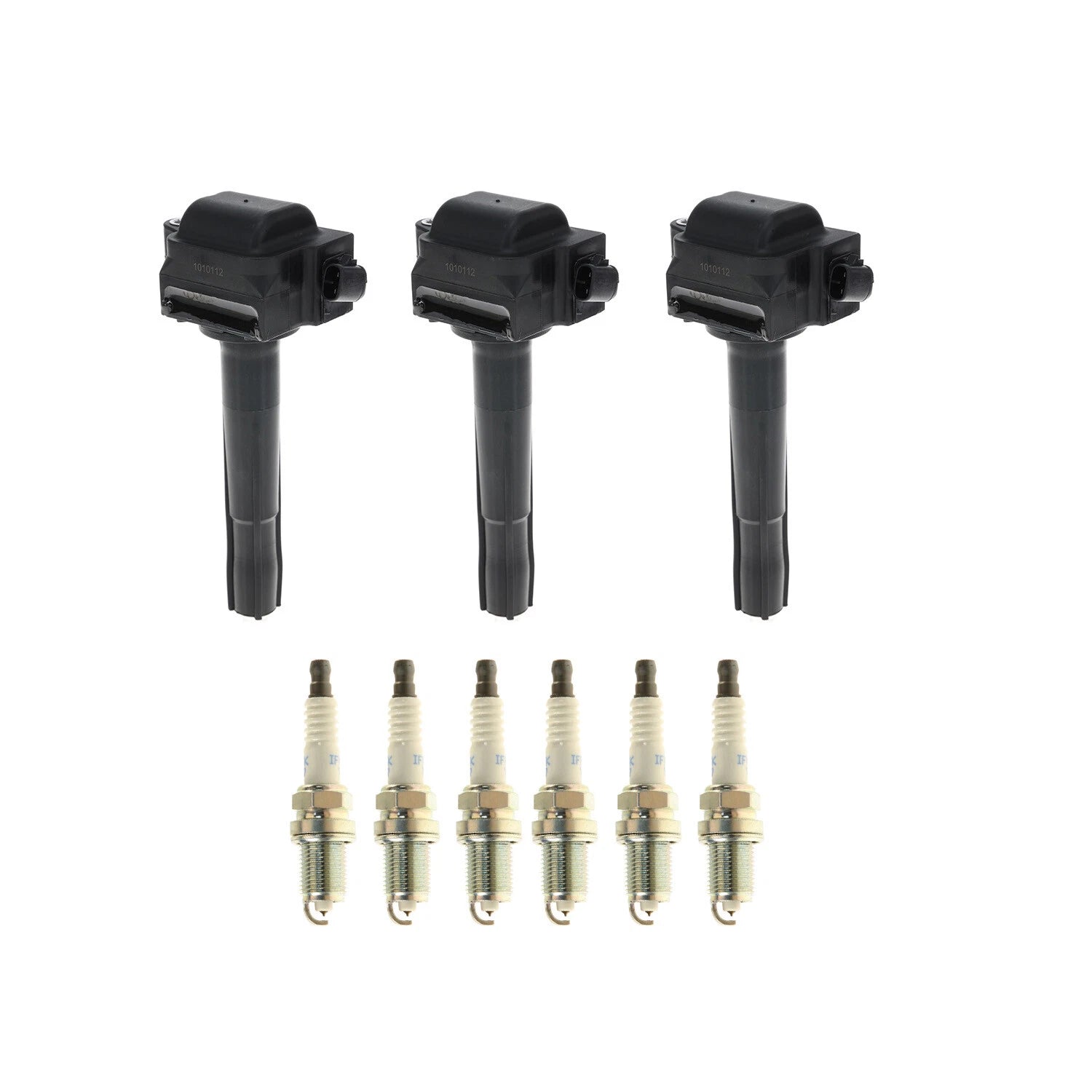 Set of 3 Ignition Coils & 6 NGK Iridium Spark Plugs for Toyota Avalon (1995–2004)
