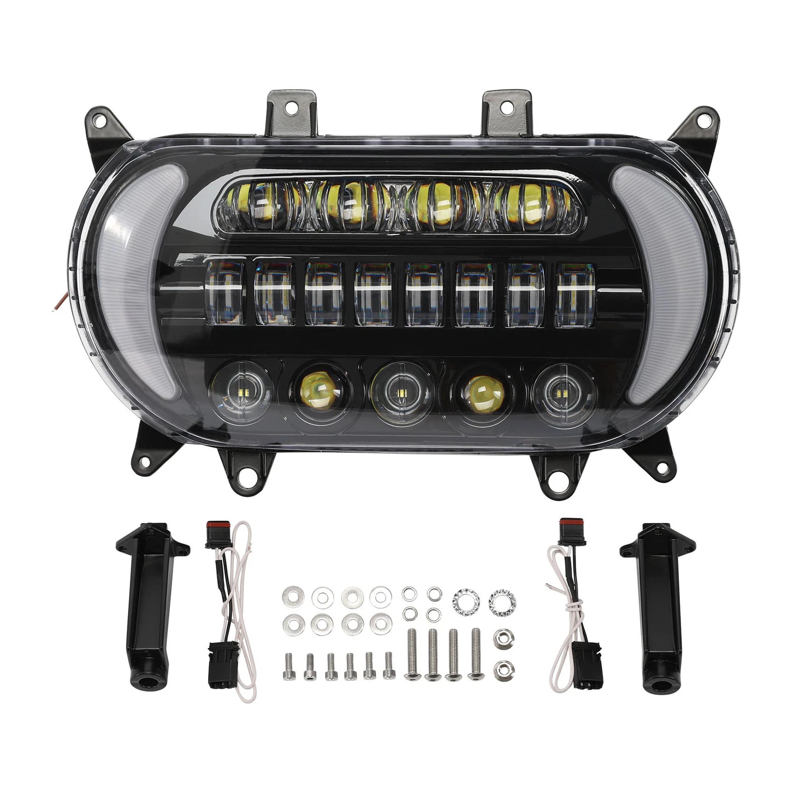 Front LED Headlight Lamp Assembly for Harley Road Glide (2015–2023)