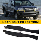 Set of 2 Front Bumper Headlight Filler Trim Panels for Toyota Tacoma (2005–2011)