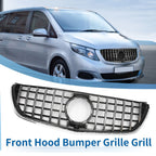 Front Upper Bumper Grille for Mercedes-Benz V-Class (2015–2023) Chrome