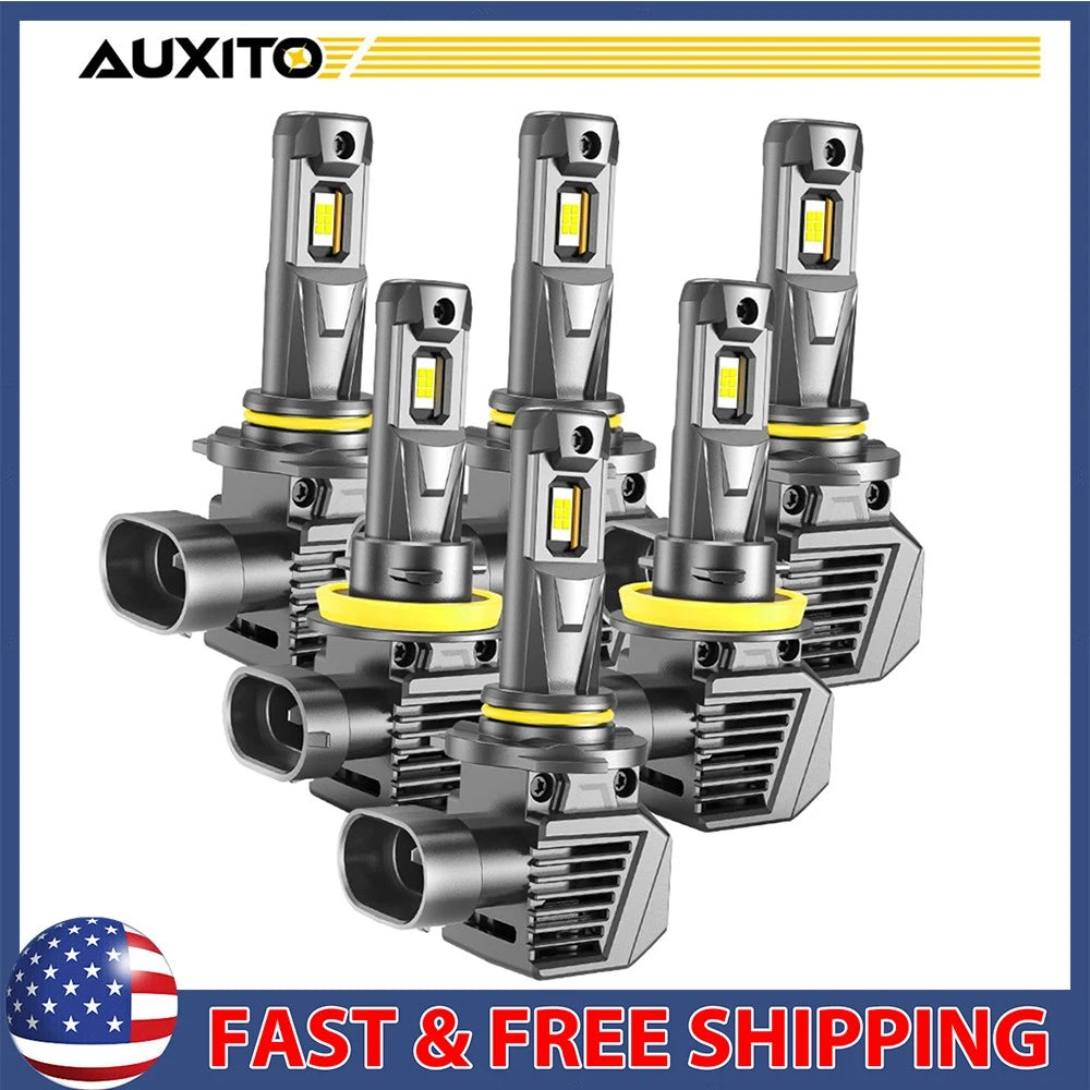 6X White LED Fog Bulbs for Chevy Silverado 1500 2500 3500 HD (2003–2006)
