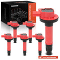6X Red Ignition Coil for Ford F-150, Explorer, Fusion, Mustang (2011–2017)