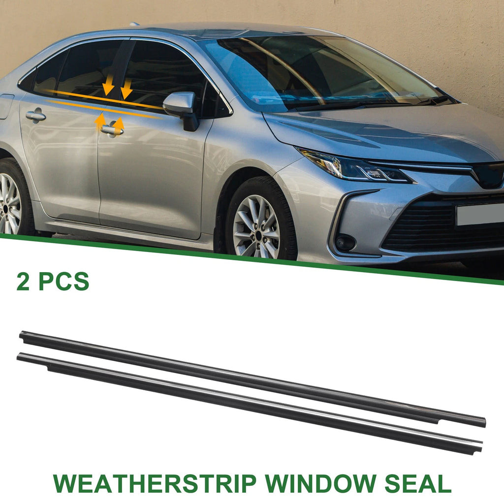 2pcs Weatherstrip Window Seal No.7572002180 for Toyota Corolla 