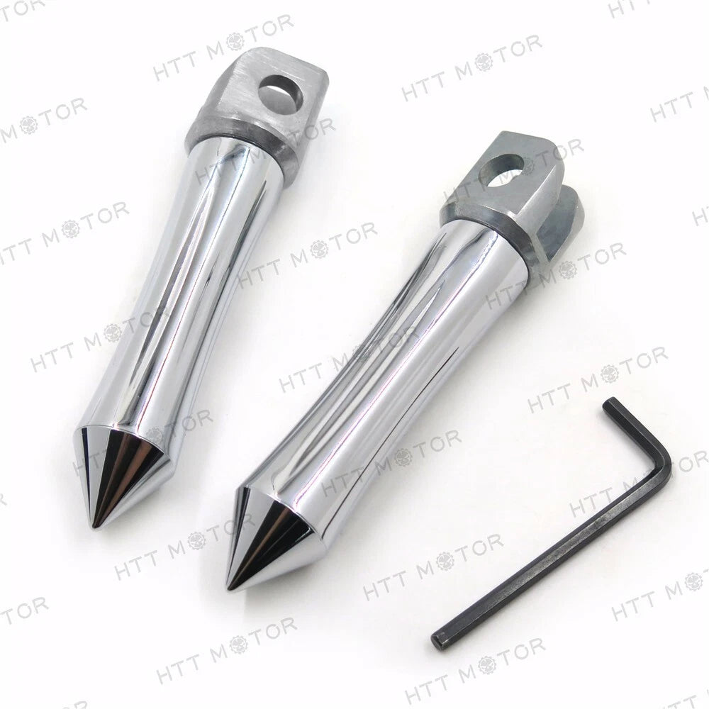Chrome Footpegs for Kawasaki EX250 (1988–1998) EX500 Ninja (1995–1998)