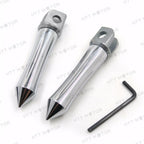 Chrome Footpegs for Kawasaki EX250 (1988–1998) EX500 Ninja (1995–1998)