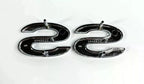 Fender Emblem Chrome Black Replacement for 1969–1972 Chevrolet El Camino