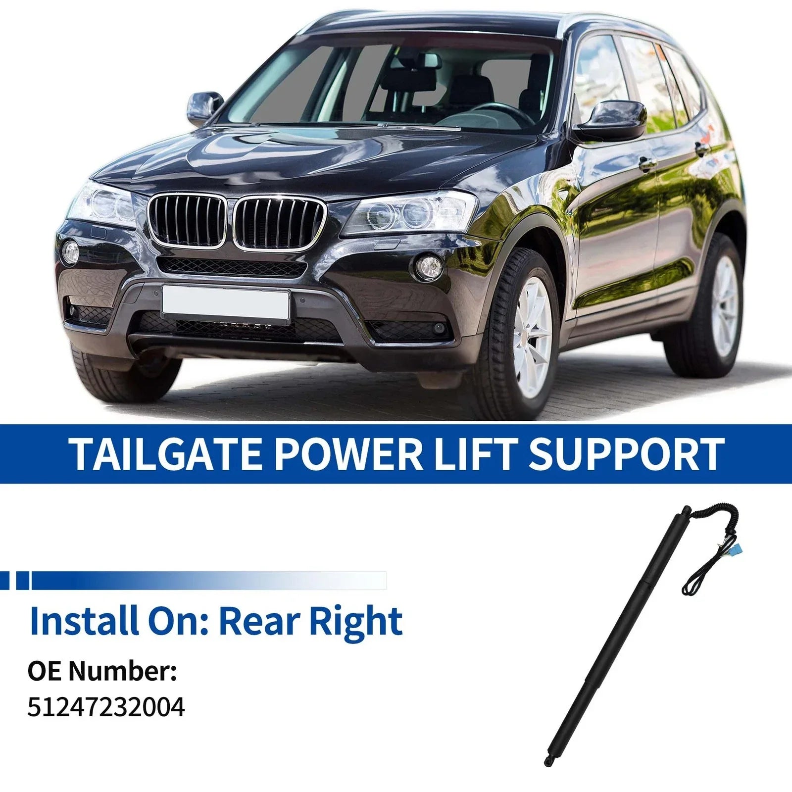 Tailgate Power Lift Support Rear RH for BMW X3 F25 (2011-2017)