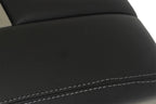 Leather Console Lid Armrest Cover for Audi Q7 (2007–2015) Gray Stitch