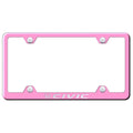 Pink Wide Body License Plate Frame - Officially Licensed for Honda Civic