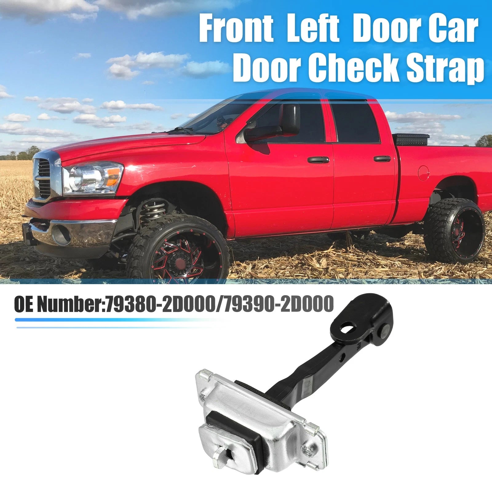 Front Left Door Hinge Check Stop Strap for Hyundai Elantra (2001–2006) No. 79380-2D000