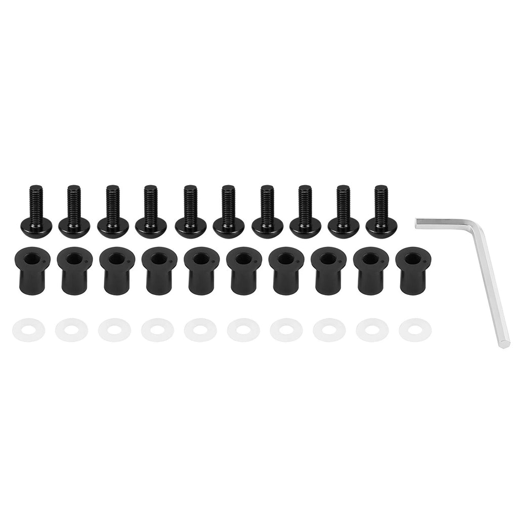 Set of 10 M5 Windscreen Fairing Bolts Kit for Universal Motorcycle