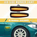 2X Front LED Side Marker Light 8351A001 for Mitsubishi 