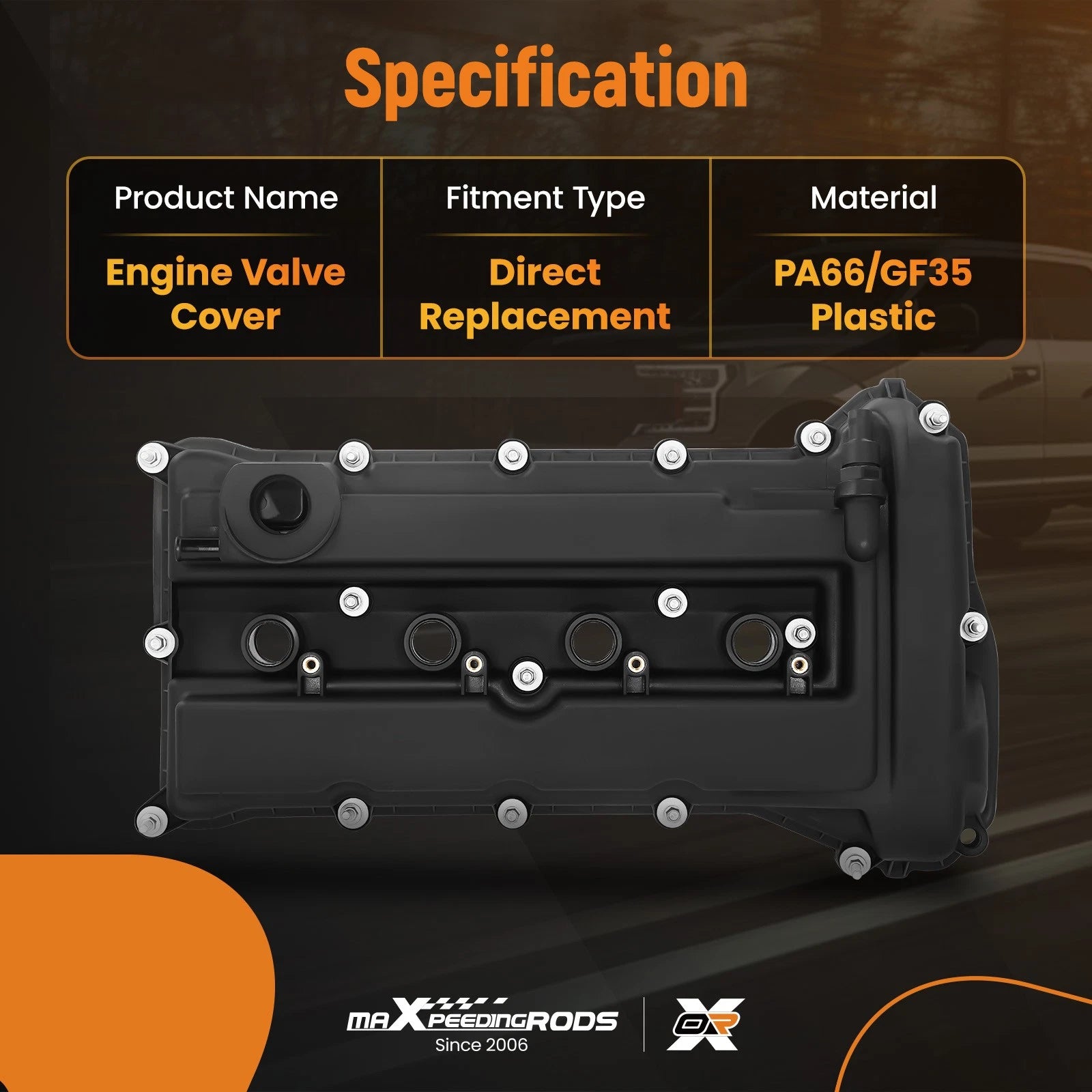 Valve Cover with Gasket for Jeep Compass Patriot (2007-2017)