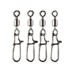 50pc Fishing Tackle Snap Swivels for Fishing Hooks and Lures