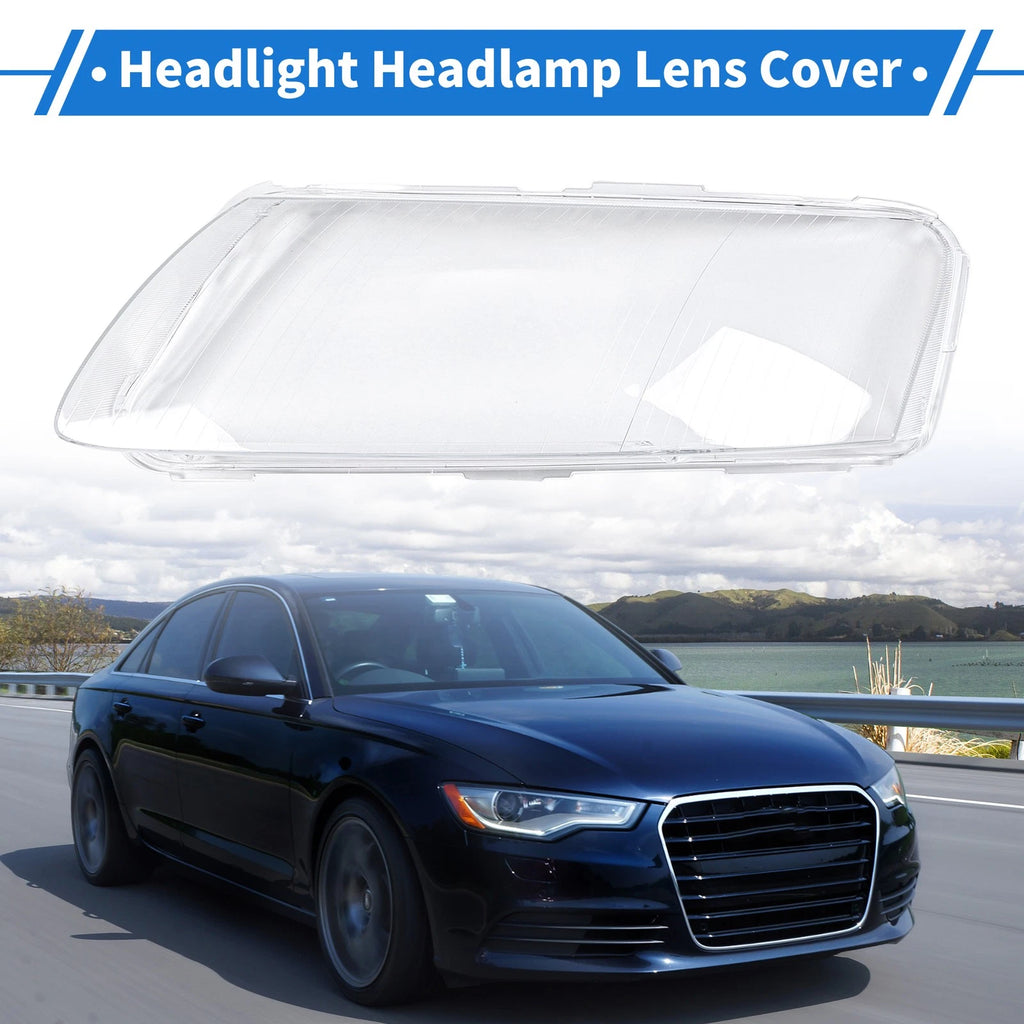 1 Pc Headlight Lens Cover for Audi A6 (2006–2011) Clear