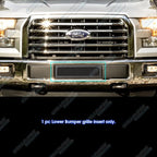 Stainless Steel Black Mesh Grille Insert for Ford F-150 (2015–2017)