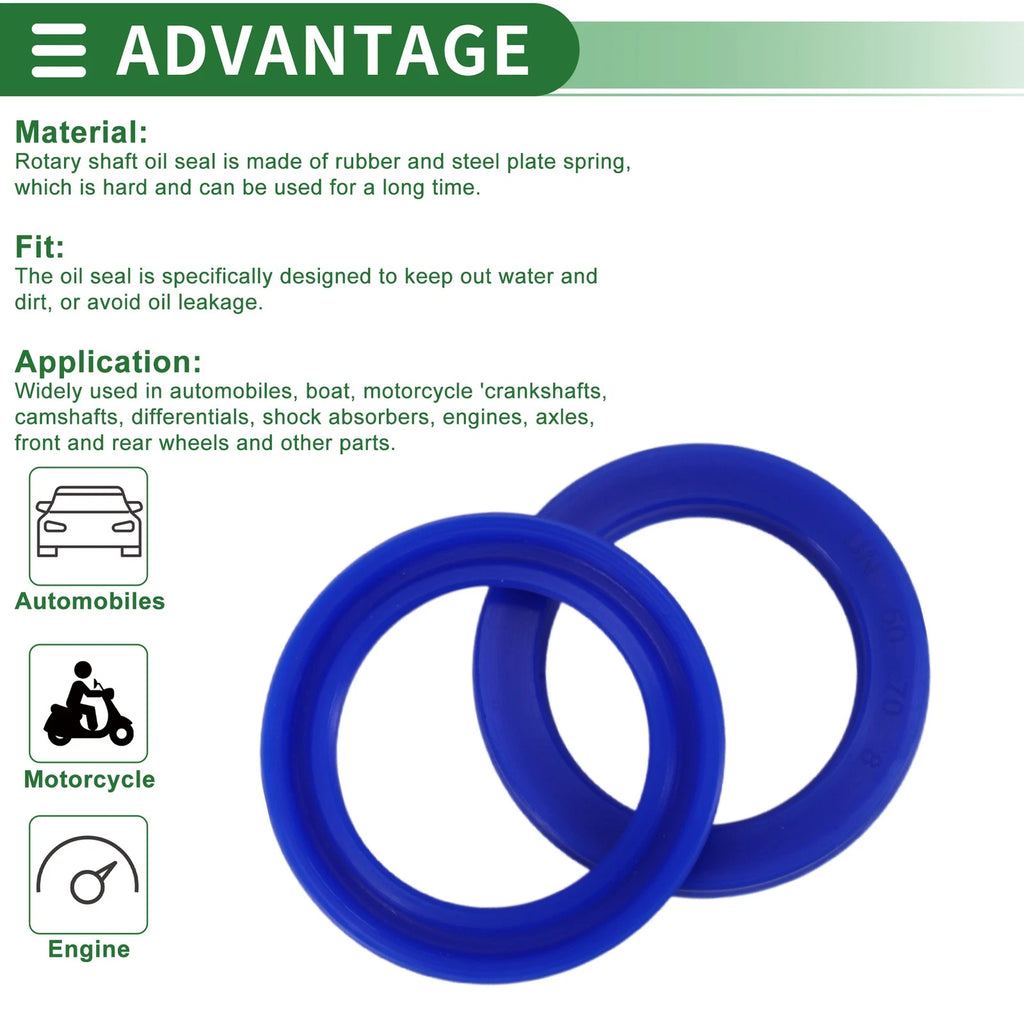 Set of 5 Oil Seal Rotary Shaft Seal 50x70x8mm for Various Models