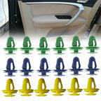 60PCS Car Door Panel Clips Fixing Fastener V9mm Hole Card Clip Rivet