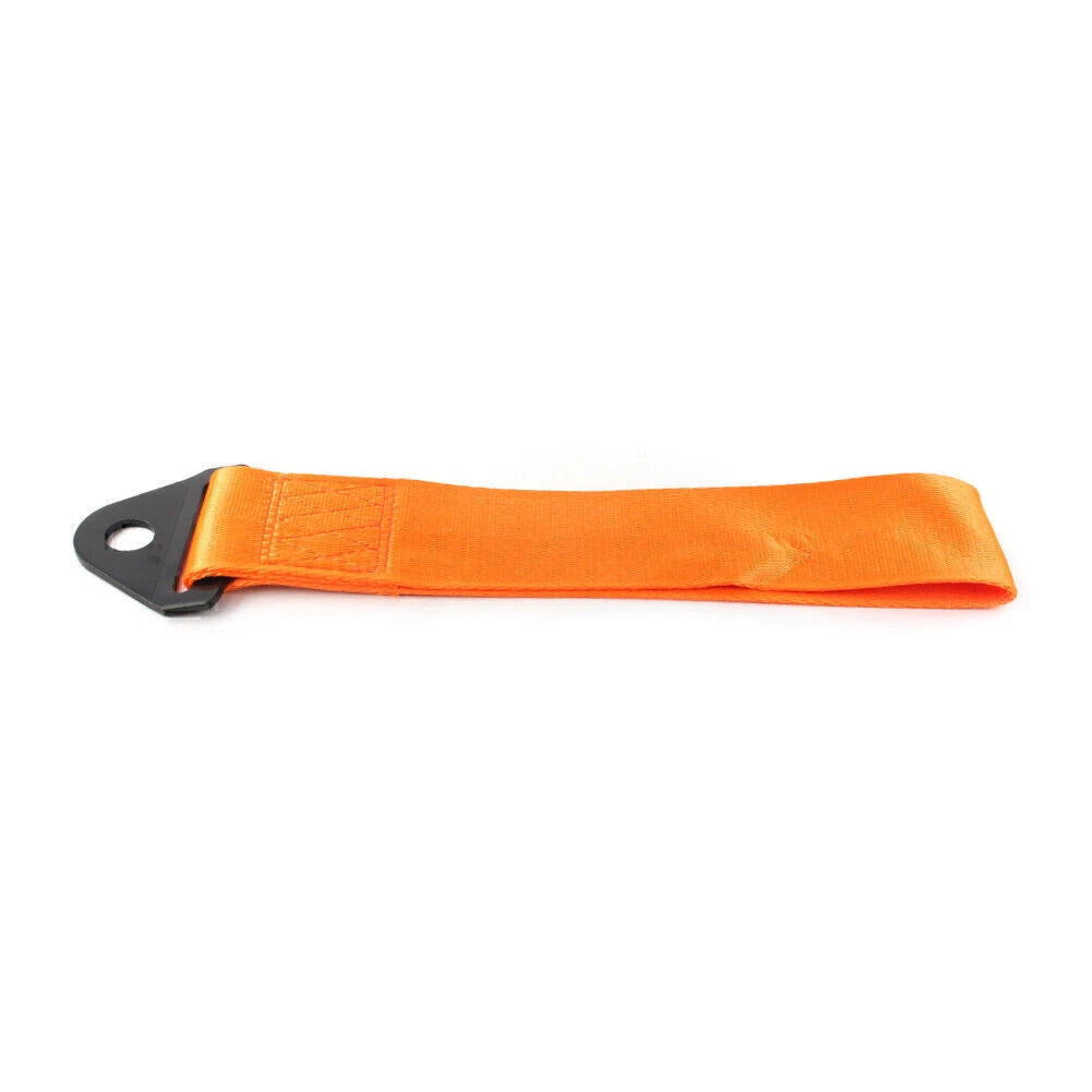 Racing Car Towing Strap Belt Hook for Universal Fit (Rally, Orange)