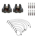Set of 2 Ignition Coil Wires & 8 NGK Platinum Spark Plugs for F-150 F-250