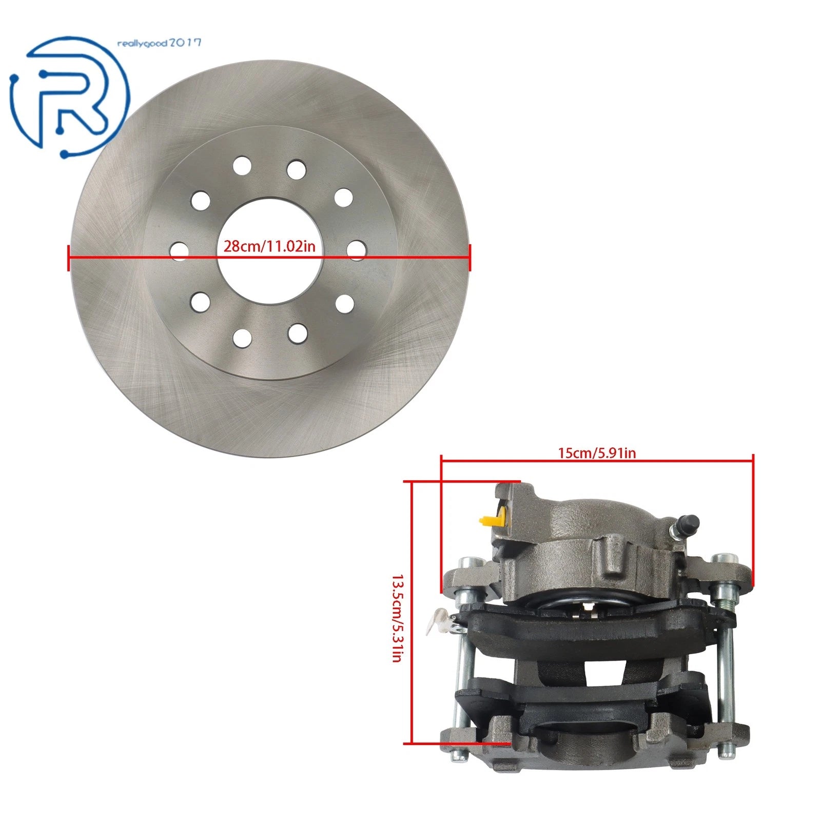 Rear Disc Brake Conversion Kit for GM 10 Bolt and 12 Bolt (Fits Models)