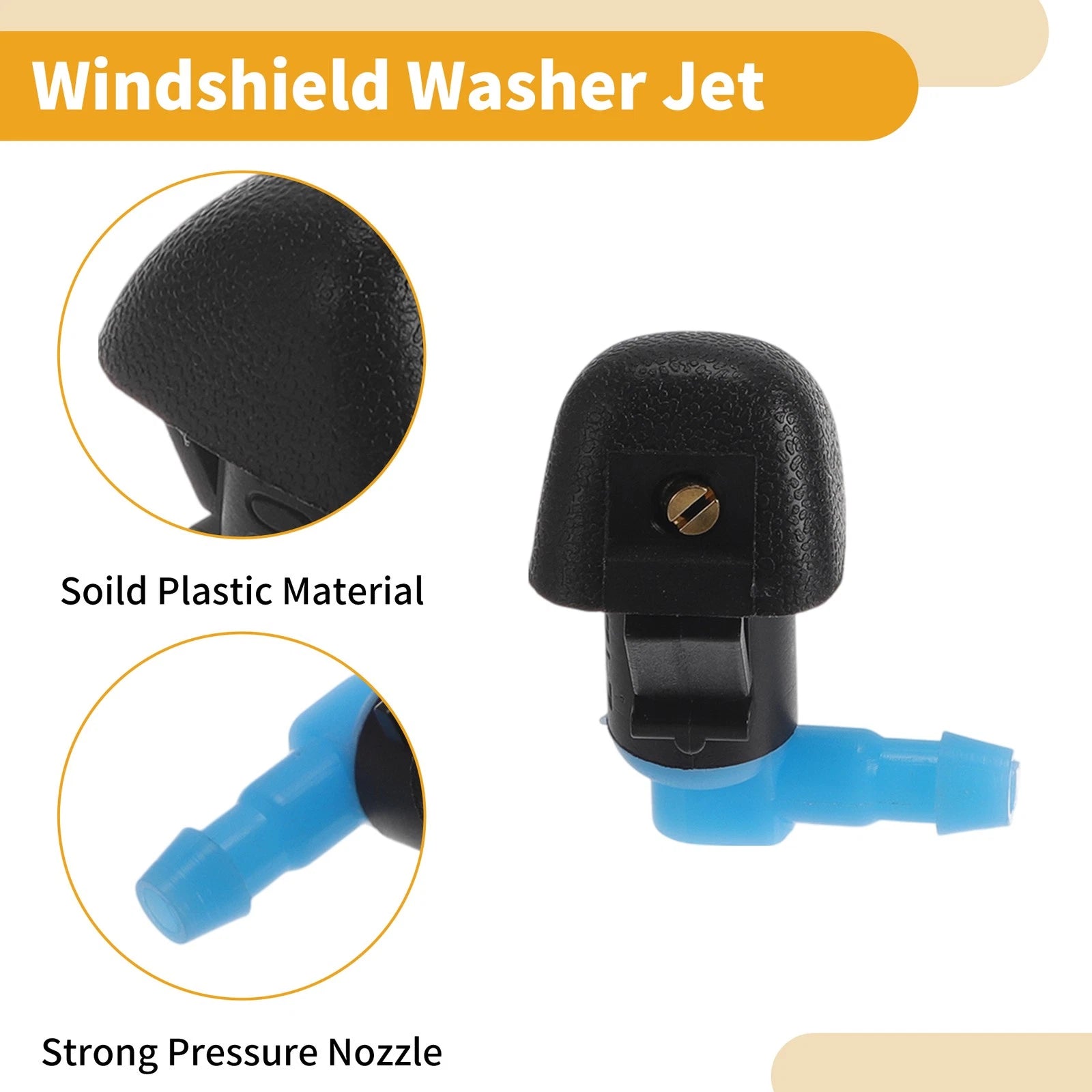 2 Pcs Front Windshield Washer Nozzle for Honda Odyssey (2018–2023) No.76810SZAA01ZA