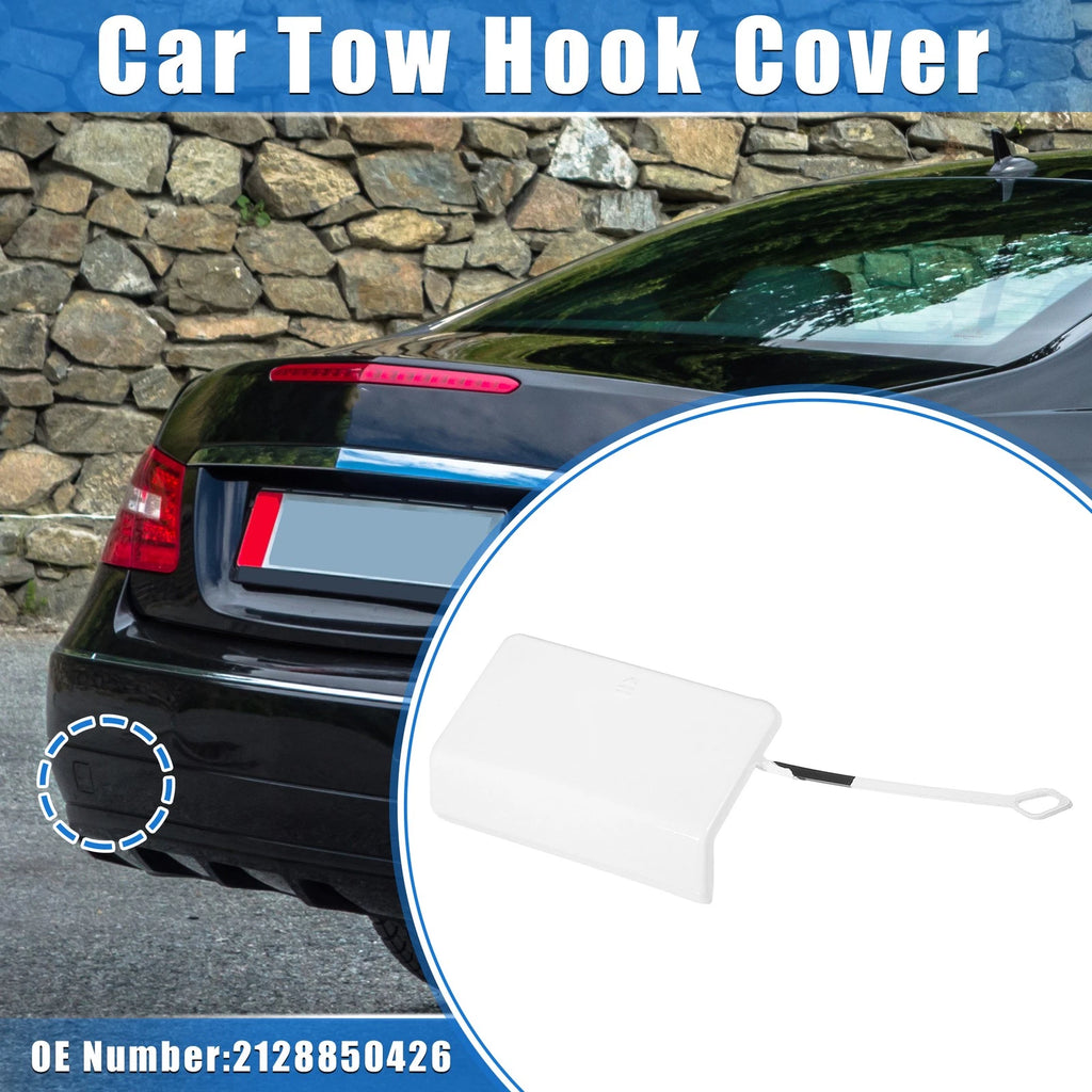 Tow Hook Eye Hole Cover Cap for Mercedes-Benz E-Class (2017–2023) - White