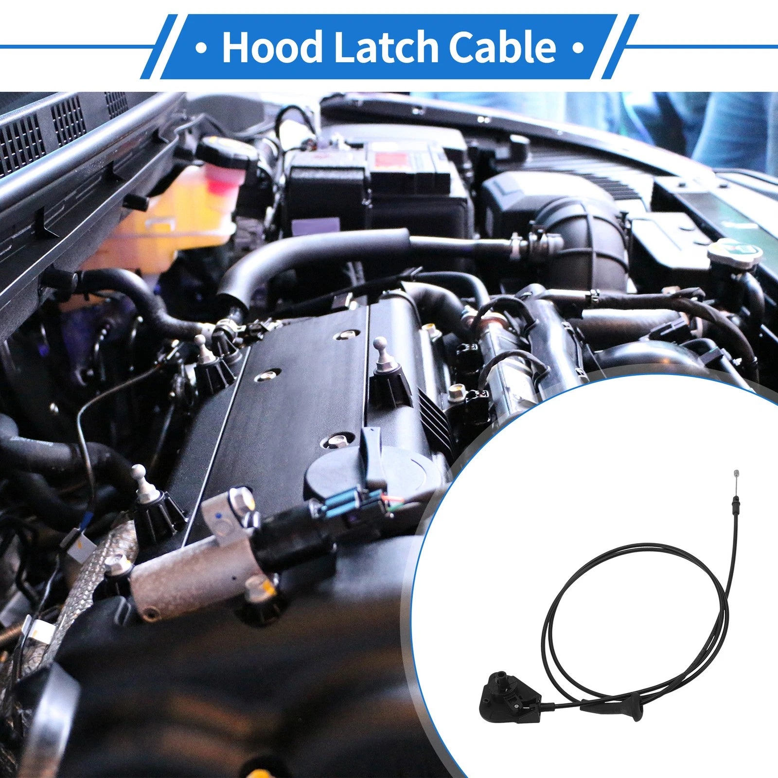 Hood Release Cable No.FT4B16B975AC for Ford Edge (2015–2024)