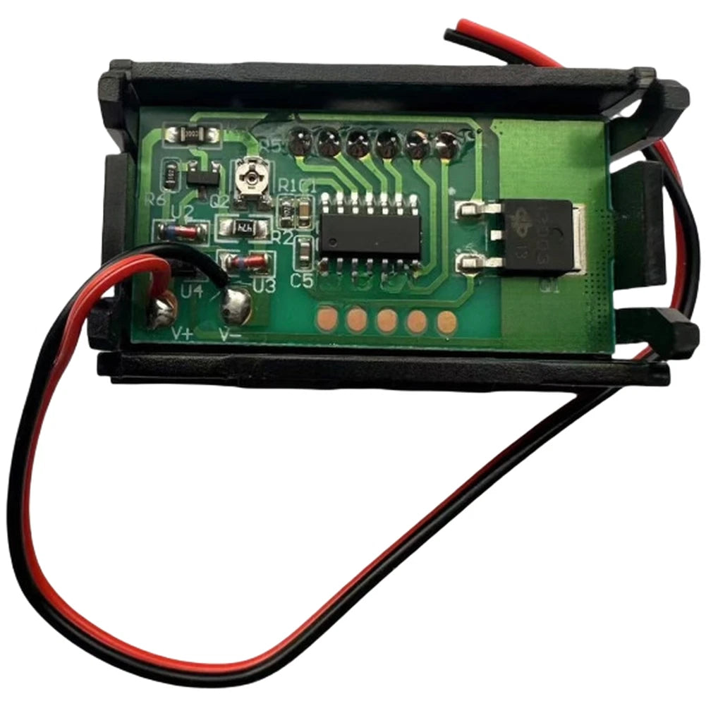 2X Digital Voltmeter 5V 120V with Red Green Blue LED for EV