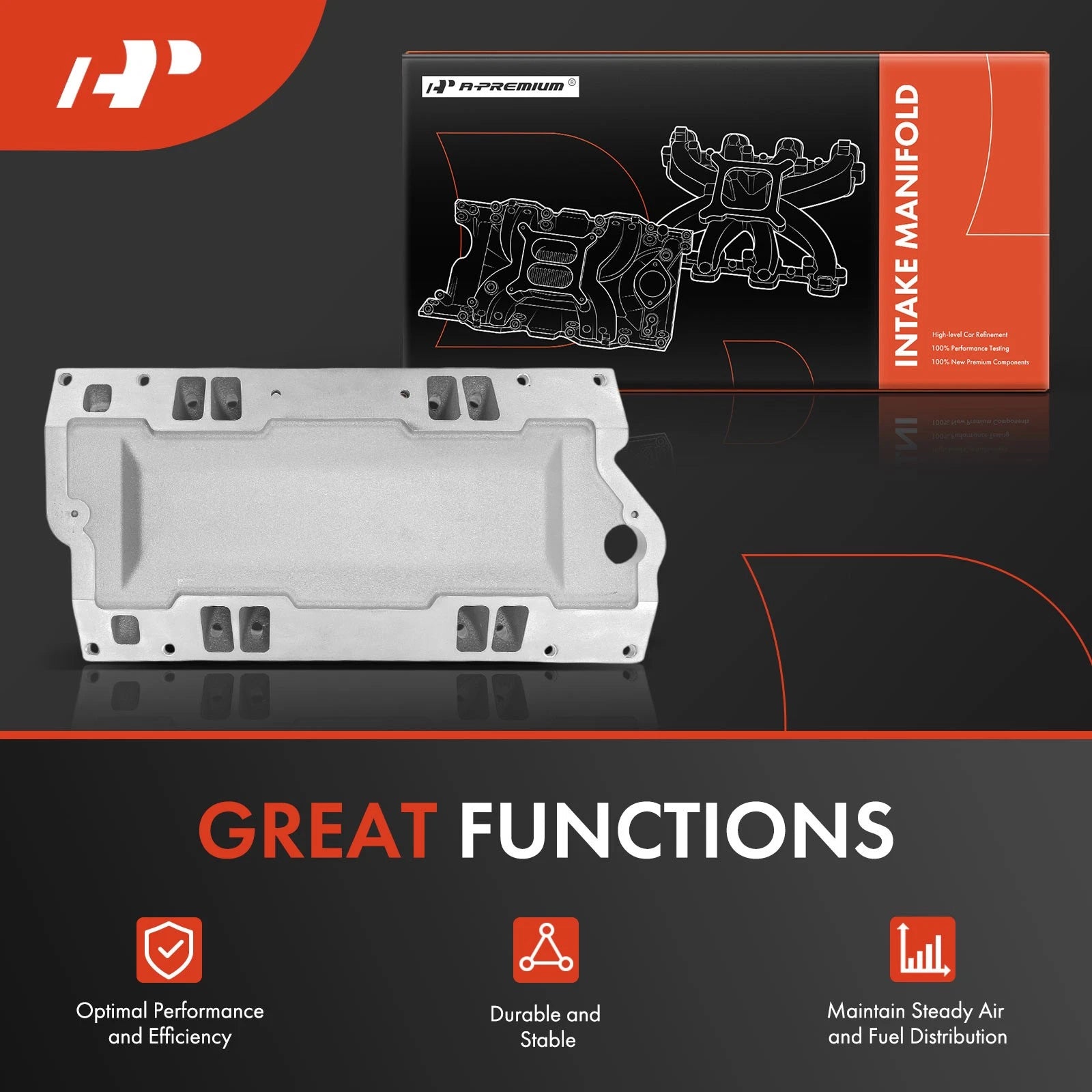 Single Plane Intake Manifold with Fuel Rails for Chevrolet