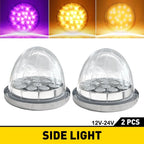 2X Amber Purple LED Watermelon Marker Light 17LED for Truck Trailer (EXV)