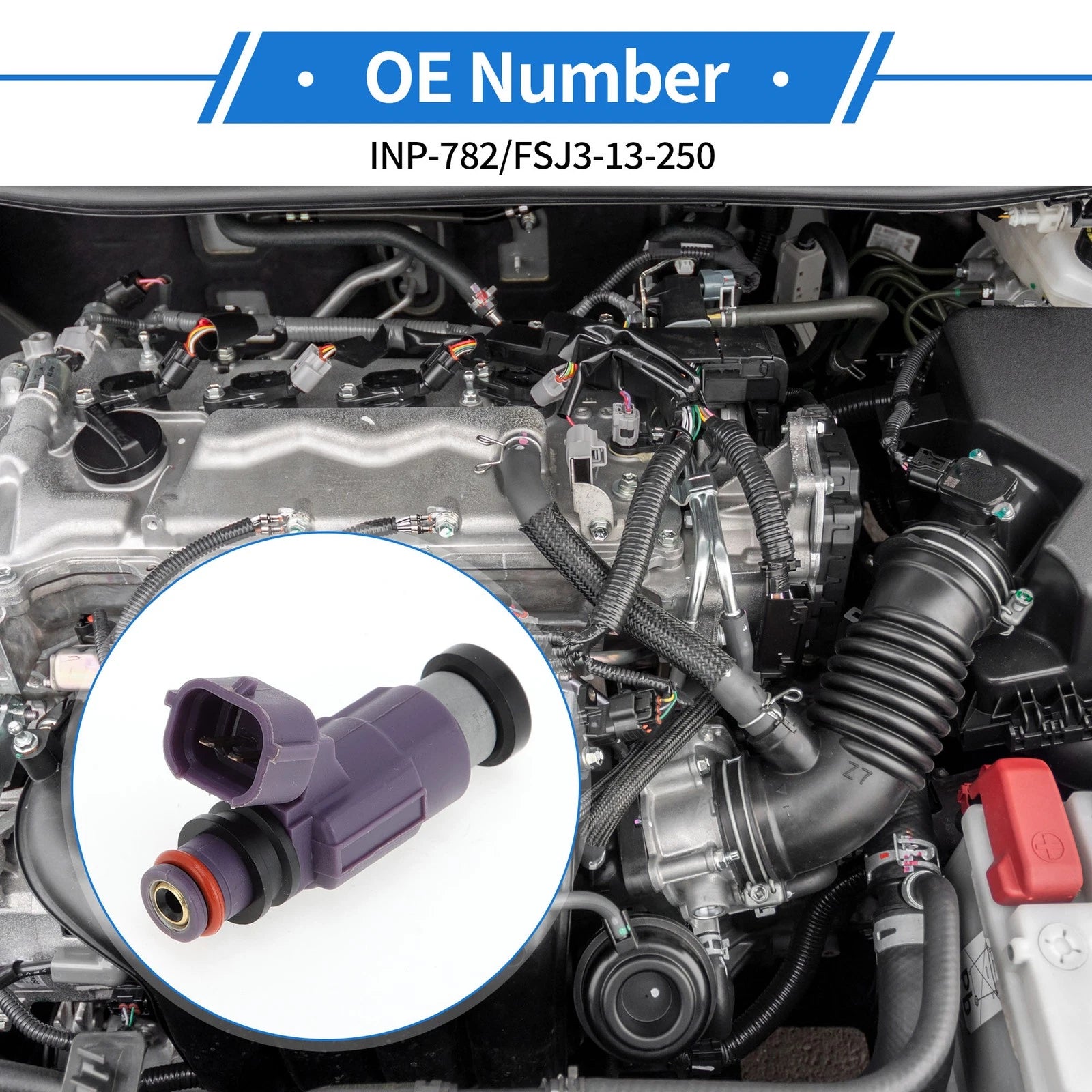 Fuel Injector No.FSJ3-13-250 for Mazda Protege 2.0 (2001–2003)