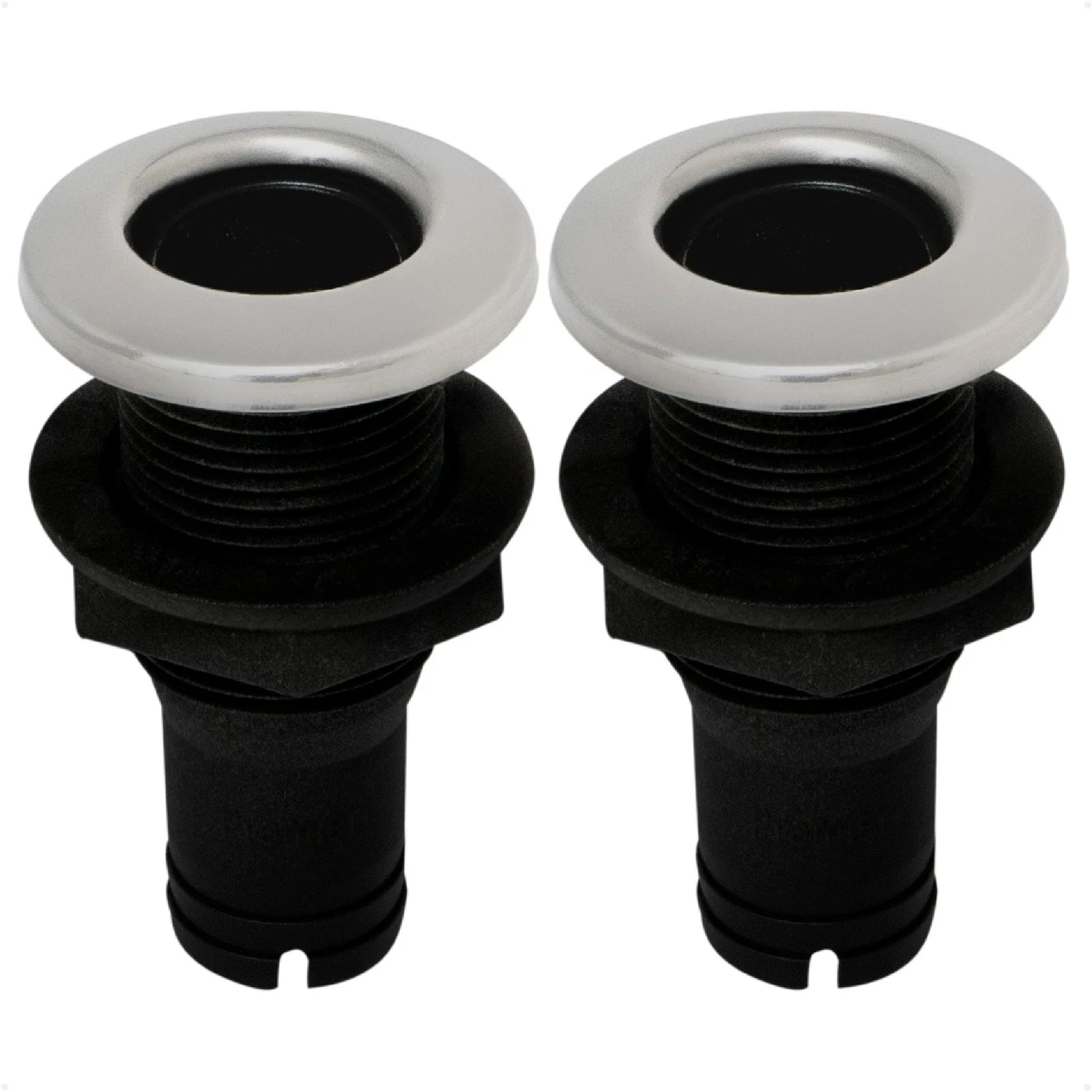 2X Straight Thru-Hull Connection for Hose, 1" - FO2996-M2
