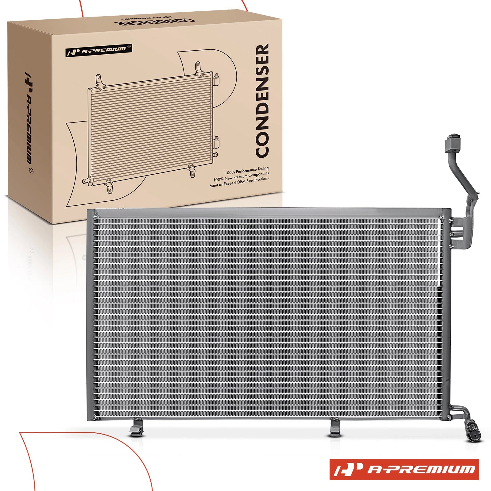 A/C Condenser with Bracket & Receiver Drier for Ford Fiesta (2014–2019)