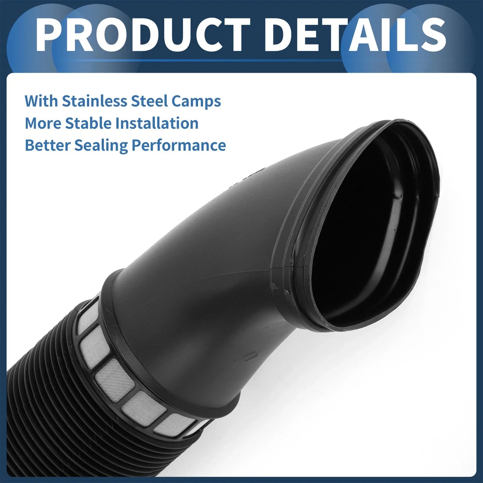 Air Intake Hose for Mercedes Benz E320 3.2L 2003-2005 (A1120943782) Black