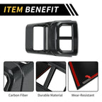 Carbon Fiber Pattern Rear Armrestbox AC Outlet Panel for Ford Ranger (2023–2024)