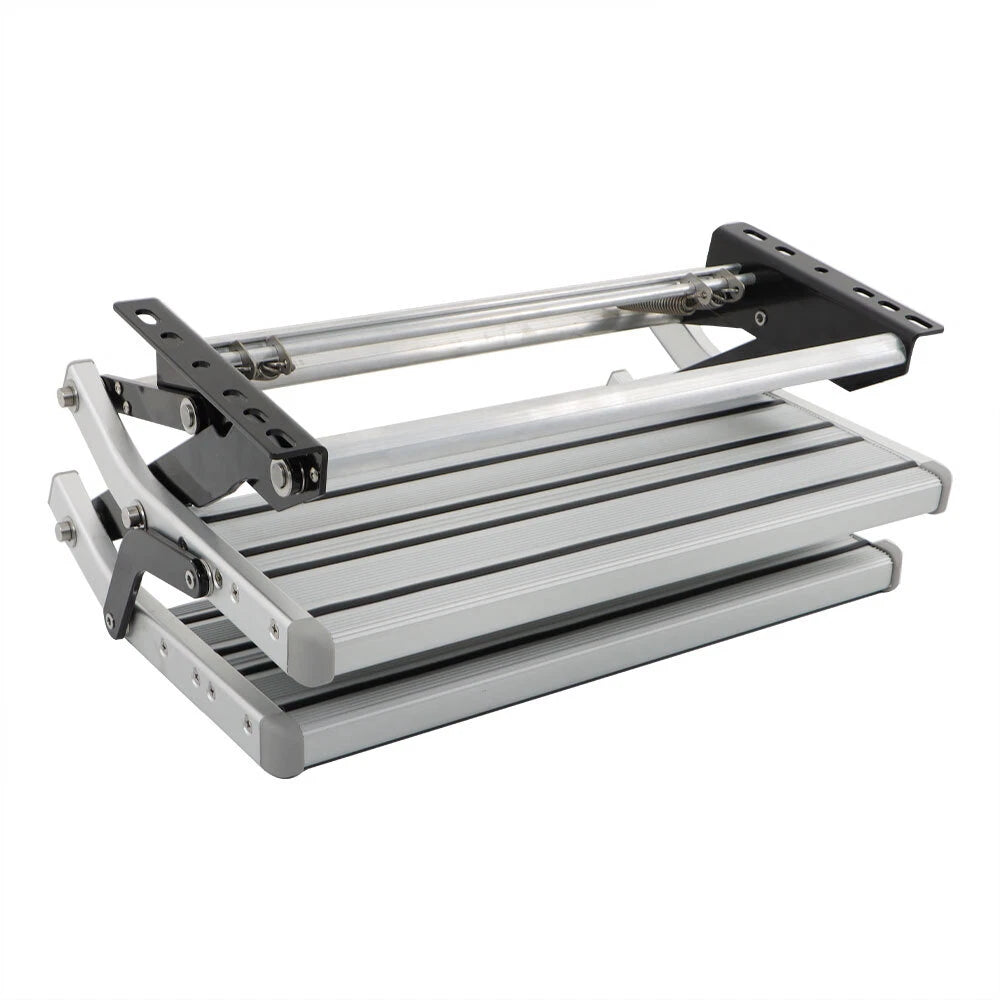 2X Retractable Two Step Platform Steps for RV Camper