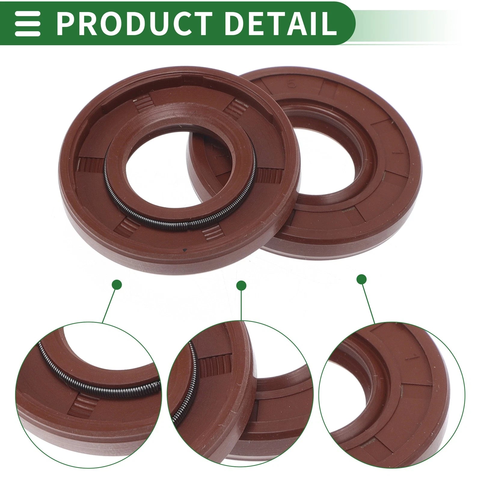 Set of 5 Oil Seal Rotary Shaft Seal FKM Rubber 17x35x5mm