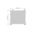 Replacement Condenser w/Integral Receiver Drier For 2012-2015 Scion IQ