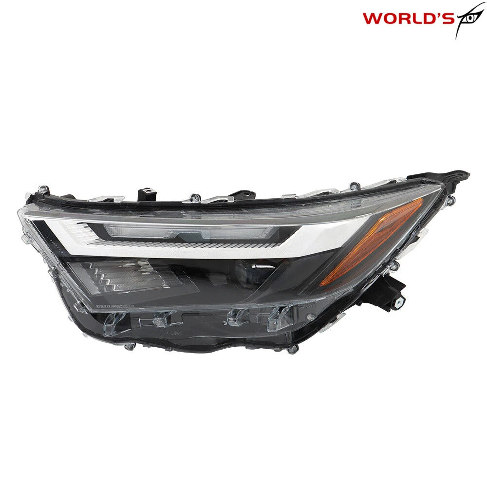 LED Headlight for Toyota RAV4 XLE (2022–2023) Clear Lens Left Side Black