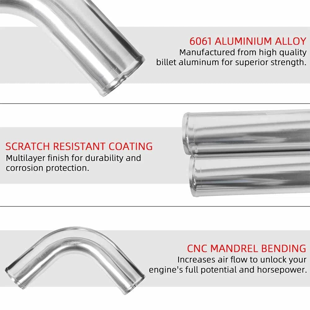 12Pcs 2.5" Intercooler Pipe Kit for Universal Applications