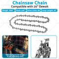 Tungsten Carbide Chainsaw Chain 3/8 050 68DL for Dewalt 20
