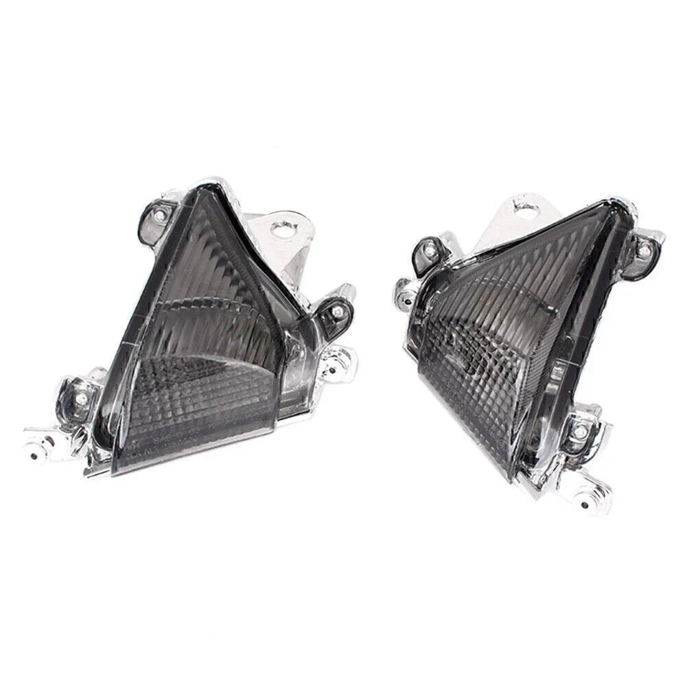 Smoke Front Turn Signal Light Lens Cover for Kawasaki Ninja ZX-10R (2004-2005)