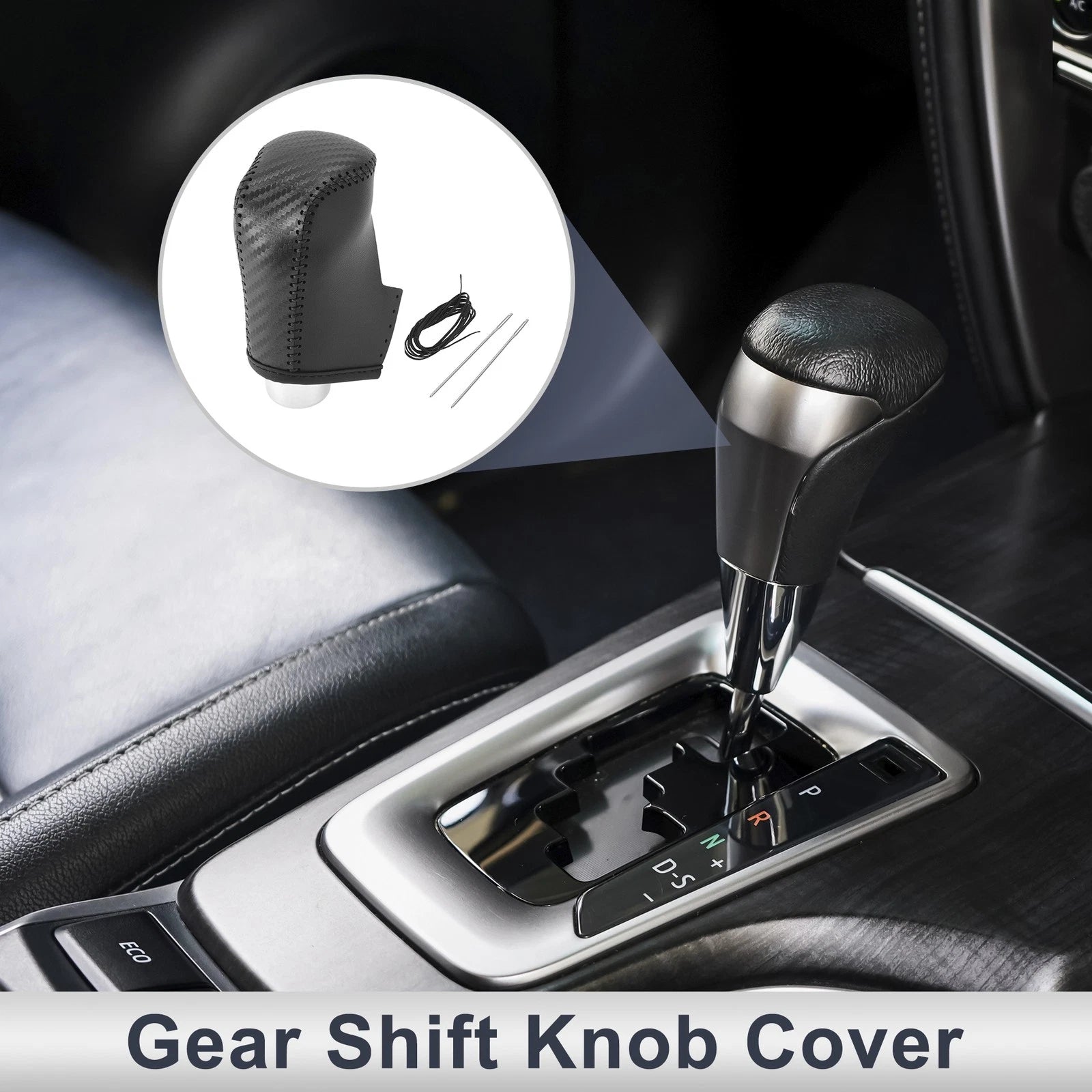 Gear Shift Knob Cover for Mazda CX-30 (2020–2021) Black Carbon Fiber